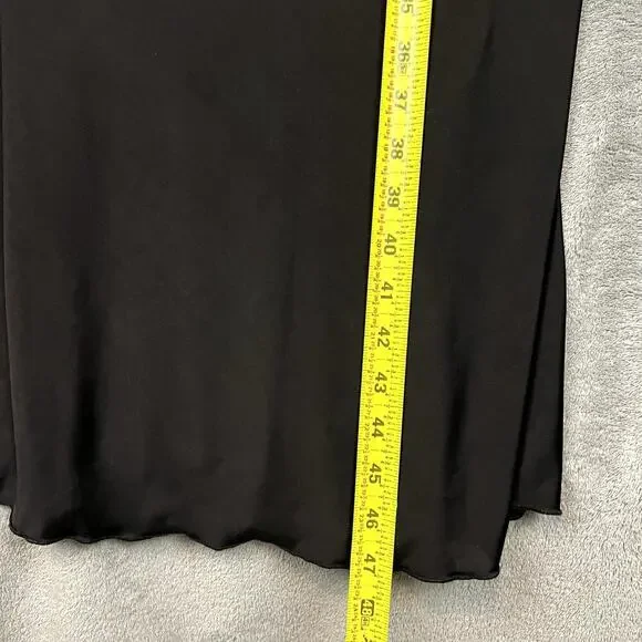 Sincerely Jules Dress Womens XL Black Cowl Neck Slip Dress Slinky Eveningwear - Picture 7 of 7